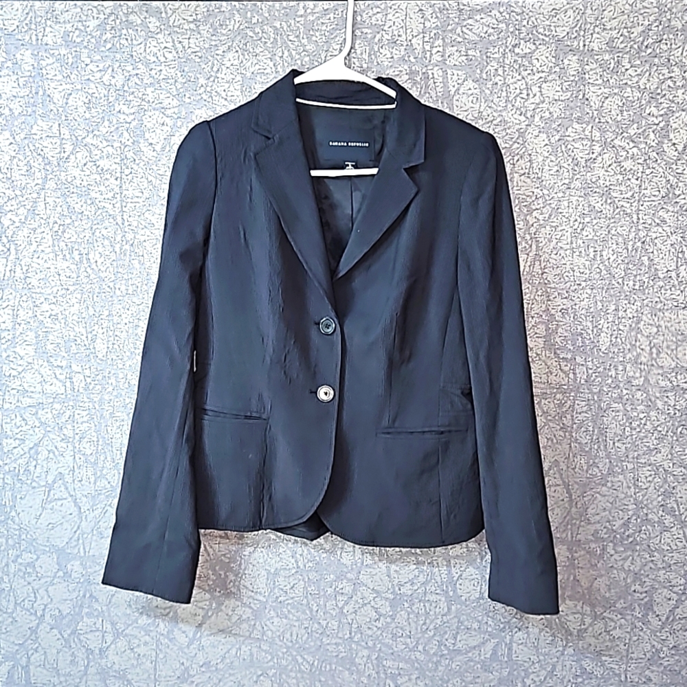 Women Blazer Dark Blue size 8 Stretch